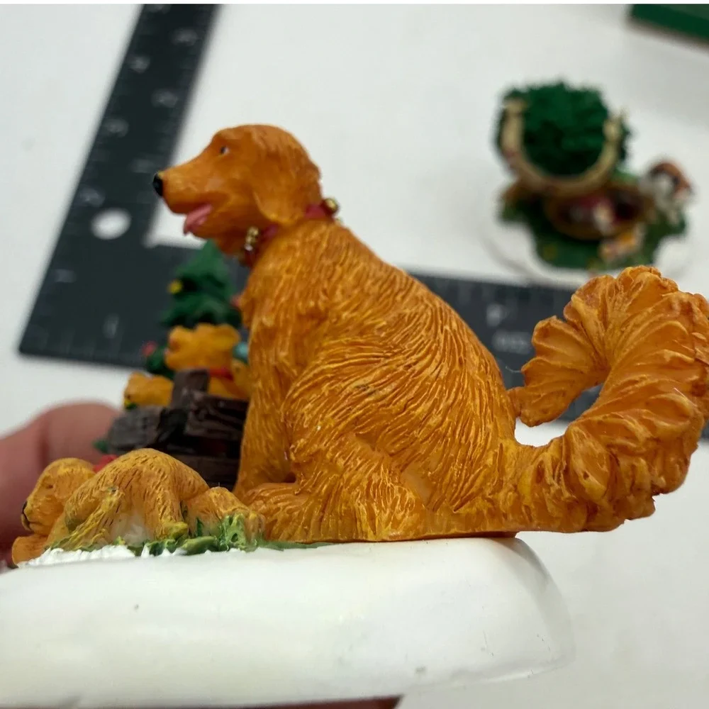 Department 56 Village Accessories Dog Puppies Cat Kittens Set of 2 north pole